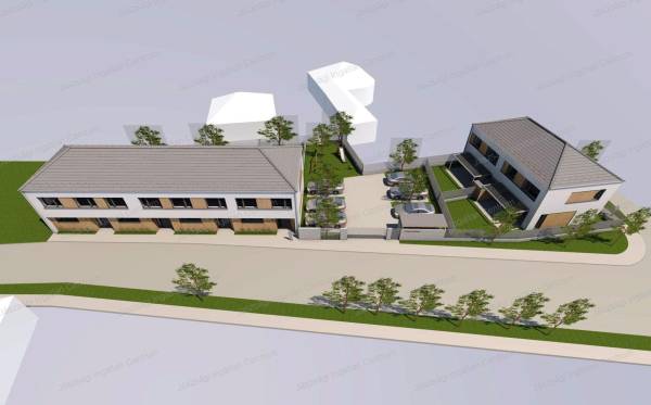 #4335 Jászberényben a Hatvani út elején 1129 nm-es 7 lakásos társasháznak megfelelő építési telek ELADÓ!