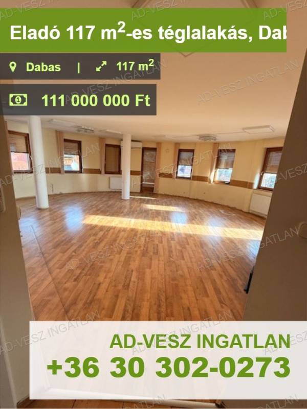 #4598 Eladó lakás Dabas
