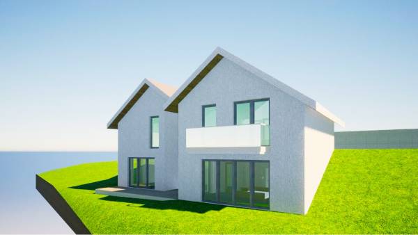 #4530 Pomáz Messelia részén gyönyörű örök panorámás telken új építésű családi ház leköthető.