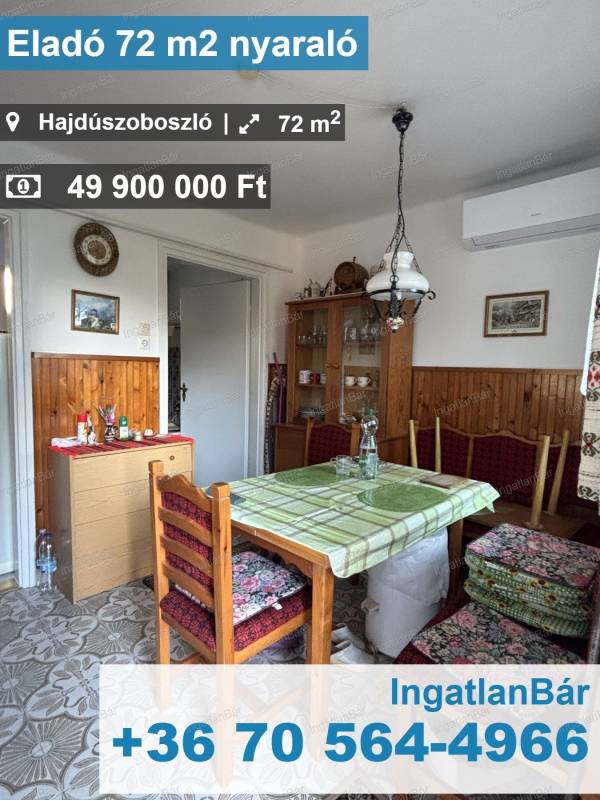 #9237 Eladó nyaraló Hajdúszoboszlón!