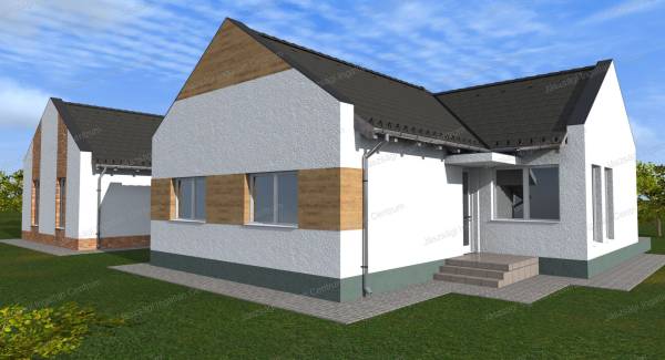 #7185 Jászberényben a Dembinszky utcában szerkezetkész ikerház ELADÓ