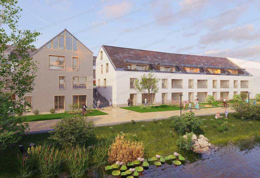 #8677 Vízparti irodák Mosonmagyaróvár belvárosában, közvetlenül a Lajta (kis Lajta) partján!