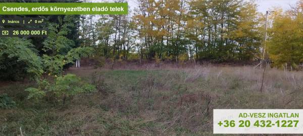 #8276 Csendes, erdős környezetben eladó telek